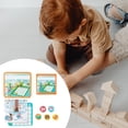 thumbnail image 3 of Juego de madera para el cerebro, entrenamiento de pensamiento lógico, rompecabezas, juego de construcción de formas geométricas, ayuda para el aprendizaje de matemáticas, juguetes de C, 3 of 9