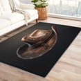 thumbnail image 1 of Cowboy Rug Boys Room - 4x5 Rug - Cowboy Rug - Western Cowboy Hat Area Rug - Wild West Rugs - Retro West Carpet, 1 of 7