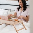 thumbnail image 6 of Rossie Home Bamboo Bed Tray / Lap Desk with Phone Holder, Large, Natural, 6 of 6