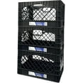 thumbnail image 2 of Gorilla Crate 24QT 3 Pack Milk Crate Black, 2 of 4