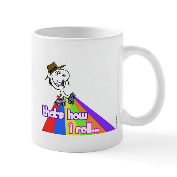 CafePress - How I Roll Mug - 11 oz Ceramic Mug - Novelty Coffee Tea Cup