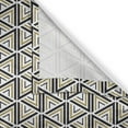 thumbnail image 4 of Ambesonne Modern Valance Pack of 2, Triangle Shaped Lines, 54"X12", Mustard and Black, 4 of 5