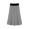 thumbnail image 2 of Girl's 4 Tiered Cotton Twill Mid-Calf Skirt, 2 of 6