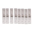 thumbnail image 1 of Paquete de 8 bisagras de puerta giratorias invisibles de 360 ​​ degree, color plateado fuerte, bisagras de para puerta, 95 x 3 mm Macarena Bisagra de pivote de servicio pesado, 1 of 8
