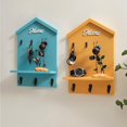thumbnail image 4 of House Shape Key Storage Hooks Wooden Keychain Organizer Ideal For Schools Home Companies  Blue, 4 of 8