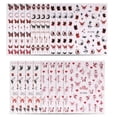 thumbnail image 1 of 20 hojas de pegatinas para uñas de mariposa, accesorios para decoración de uñas, varios colores, 10,5*8cm, 1 of 5