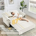 thumbnail image 5 of 62.9" Pull Out Sofa Bed,3-in-1 Pull Out Couch with 5-Position Adjustable Backrest,Convertible Sleeper Sofa Bed with Storage & USB, 5 of 10