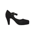 thumbnail image 2 of ZAPATILLAS TACONES LEON NEGRO DAMA MUJER GAMUZA 9654 LEON 9654, 2 of 3