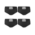 thumbnail image 2 of Spencer 4 Pack Period Underwear for Women Leakproof Soft Comfortable Panties Menstrual Brief Girls Hipster Period Panty "L, Black", 2 of 8