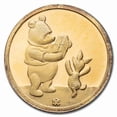 thumbnail image 2 of 1/4 oz Silver Round- Winnie The Pooh (Gold Plated, Rarities Mint), 2 of 2