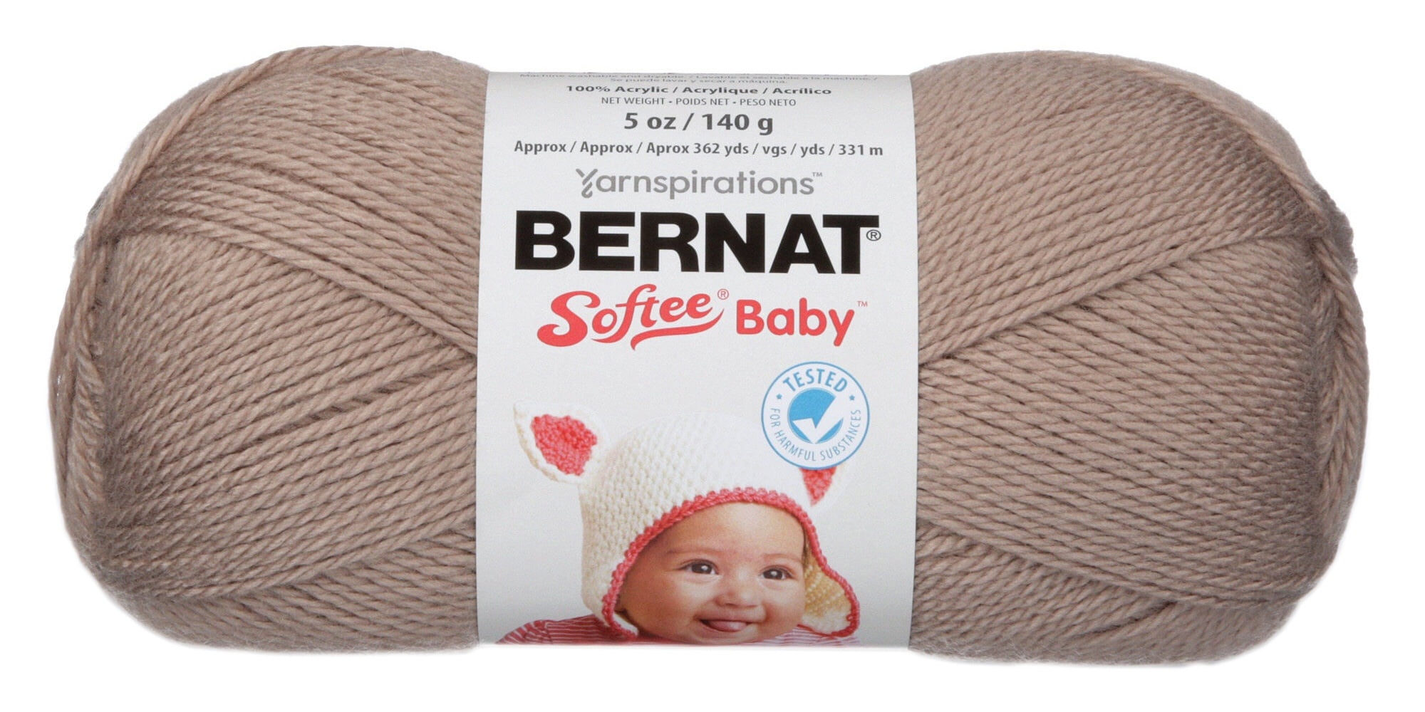 Bernat® Softee® Baby™ Yarn, Acrylic #3 DK, 5oz/140g, 362 Yards, Soft, easy-care premium yarn