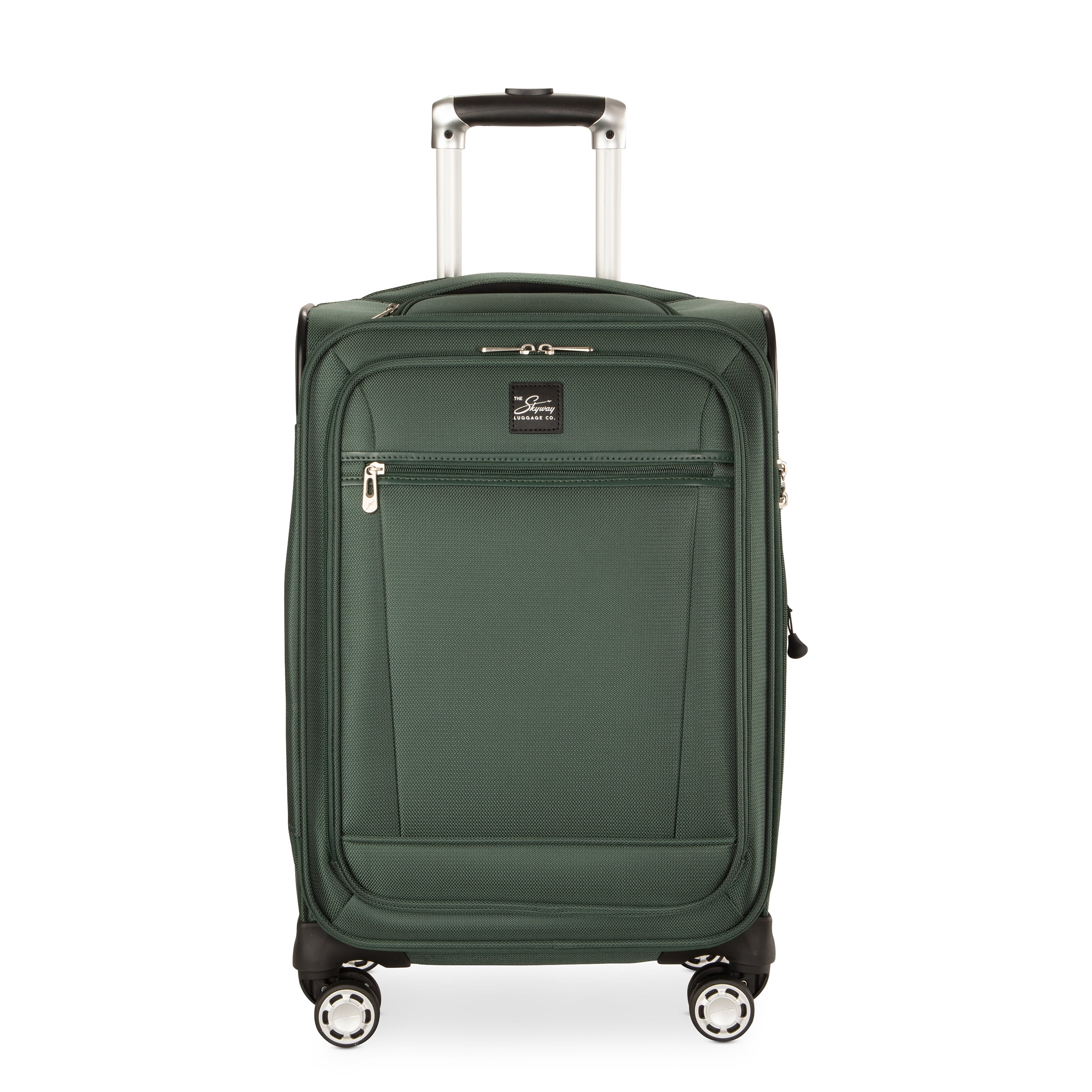 Skyway Luggage Ballard Softside 20" Expandable Carry on Luggage with Spinner Wheels, Adult, Juniper Green