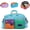 Blue, variant on Womens Casual Color Block Overnight Bag,Large Travel Duffle Tote,YellowA | Waterproof Chic Block Weekender Bag with Shoe Compartment,Foldable Color-Blocking Design Bag with Wet Pocket for Gym