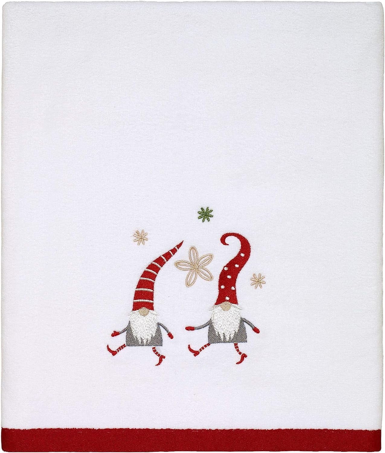 Avanti Holiday Gnome Walk Bath Towel.