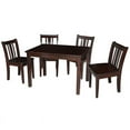 thumbnail image 3 of International Concepts Indoor Wood Kids 22.2"H Table with 4 Chairs in Rich Mocha - 5 Piece Set, 3 of 6