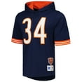 thumbnail image 2 of Men's Mitchell & Ness Walter Payton Navy Chicago Bears Retired Player Name & Number Mesh Hoodie T-Shirt, 2 of 3