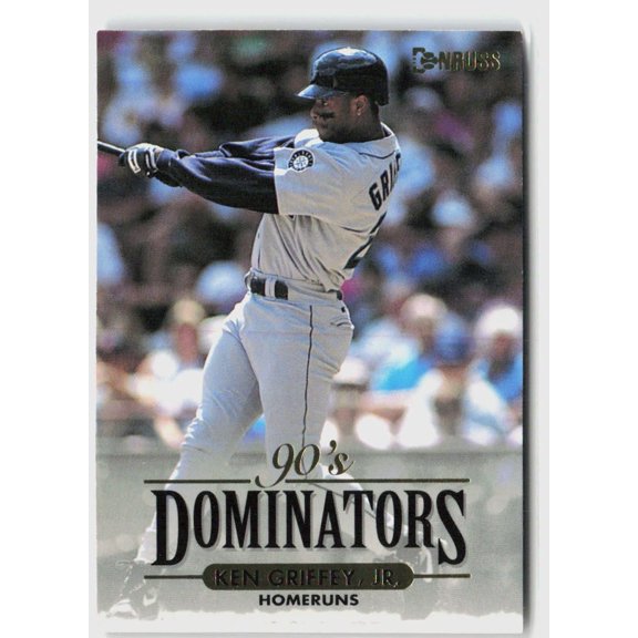 Collectible Ken Griffey Jr. 1993 Donruss 90's Dominators #9 Seattle Mariners Baseball Card Seattle Mariners MLB Baseball Trading Card