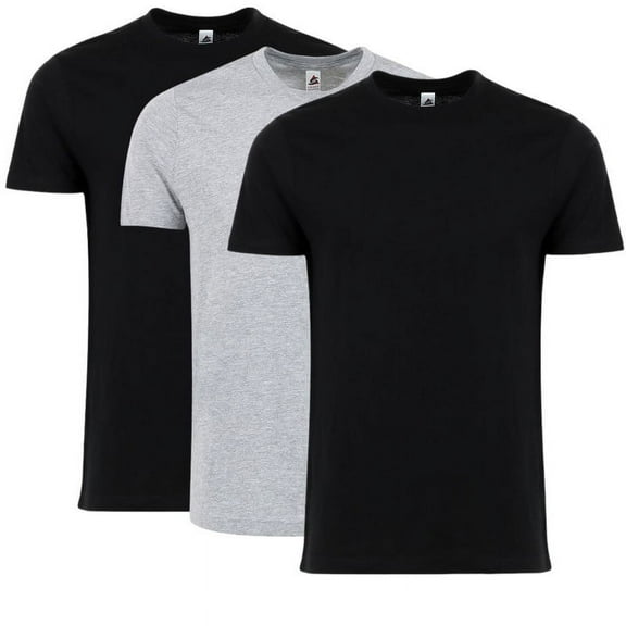 Adult Premium HW Short Sleeve TEE - Pack Of 3, Black/H Grey - S