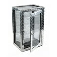 thumbnail image 5 of Prestige Import Group - The Diamond Plate & Glass Sides Countertop Display Humidor - Capacity: 250 - Color: Polished Metal & Glass, 5 of 8