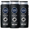 thumbnail image 1 of Gel de baño Nivea Men DEEP Active Clean Charcoal, 500 ml, paquete de 3, 1 of 7
