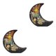 thumbnail image 1 of Cateissary Decoraciones Artesanías Eid Mubarak Islámico Tallado en capas Decoración de Fiesta temática Estantería Regalos Suministros decorativos JM00566 2piezas Cateissary CBP226671, 1 of 6