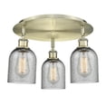 thumbnail image 4 of Innovations Lighting - Caledonia - 3 Light Flush Mount In Industrial Style-9.5, 4 of 5