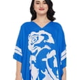 thumbnail image 6 of Oussum Women Plus Size Short Kaftan Tunic Kimono Dress Ladies Summer Tunics Online, 6 of 8
