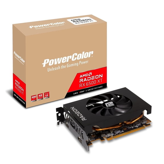 Tarjeta gráfica PowerColor AMD Radeon RX 6500 XT ITX 4GB GDDR6