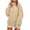 Beige, variant on Nowekniz Women's Loose High-Neck Long-Sleeve Pullover Sweatshirt With Thumbholes
