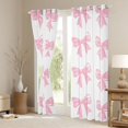 thumbnail image 3 of Manfei Cute Pink Bowknot Black Out Curtains for Girls Teens Female,Dreamy Princess Curtains Pack of 2 (42x63 Each),Cartoon Ribbon Bow Bedroom Curtains,Luxury Bedroom Decor, 3 of 6