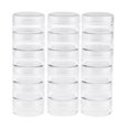 thumbnail image 1 of Langgg 18x Empty Plastic Storage Box Beads Pills Storage Container w/ Screw Lids, 1 of 9