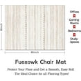 thumbnail image 3 of Chair Mat for Hardwood & Tile Floor 36"x48",Boho Moroccan Brown Computer Rolling Chair Mat Carpet Under Desk Non Slip Modern Farmhouse Gaming Rug Low-Pile Large Protector Mat, 3 of 7