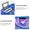 Luggage Cover (No Suicase) Swirl Blue And Purple Soft Suitcase Covers