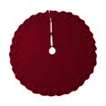 thumbnail image 5 of Sharprepublic 48 Inches Christmas Tree Skirt Christmas Decoration for Party Indoor Bedroom Red, 5 of 8