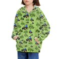 thumbnail image 3 of DISNIMO Tractor Hoodies for Boys Pullover Hoodies Size 6-7 Hoodies Kids Boys Hoodie with Pockets Kids Long Sleeve Hoodie Girls Fall Hoodies Children Childrens Pullover Hoodie Green Girls Hoodie, 3 of 7