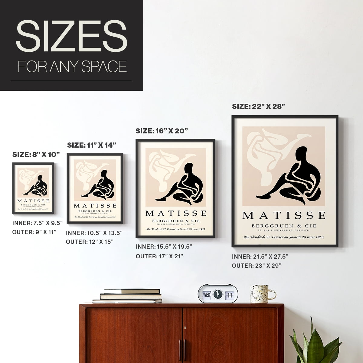 Matisse XLV Framed Print - Solid Wood