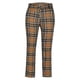 thumbnail image 4 of Pantalones rectos de corte recto con estampado de cuadros y bolsillos para hombre, pantalones casuales con botones, 4 of 9
