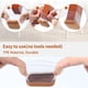 thumbnail image 3 of Deslizadores de muebles acolchados con fieltro para pisos de madera, evitan rayones y ruidos, protectores de silicona transparente para patas de sillas, paquete de 16, 3 of 5