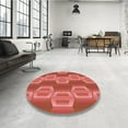 thumbnail image 4 of Ahgly Company Machine Washable Indoor Rectangle Transitional Tomato Red Area Rugs, 6' x 9', 4 of 7