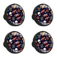 thumbnail image 1 of 4 Pcs Skull Knobs for Kitchen Cabinet Cupboard Dresser Bookcase Drawer Pulls Handles Round Home Decor, 1 of 5