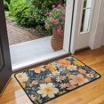 thumbnail image 2 of Pioneer Flower Floral Print Pattern Door Rugs,Washable Non Slip Door Mats Indoor,Decorative Door Mats,Entry Mat Indoor for Entrance,Bedroom,Kitchen,Bathroom,30"x17", 2 of 6