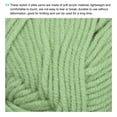 thumbnail image 3 of Uxcell Madeja de Acrílico Hilos Suaves para Tejer y Ganchillo Proyecto de Manualidades Verde, 3 of 7