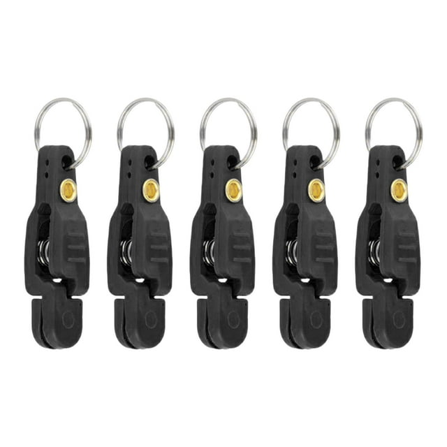 Wweixi 5 Pcs Clips de Libération à Pression Lourde pour Poids Bateau Pêche Downrigger Noir 4.8cm