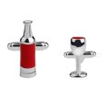 thumbnail image 1 of MasteelfCA 1 Pair Wine Glass Shape Cufflink Delicate Man Woman Cufflink Chic Sleeve Button, 1 of 7