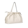 thumbnail image 5 of Scoop Women's Faux Leather Oversized Drawstring Pouch Tote, Almond Biscuit, 5 of 9