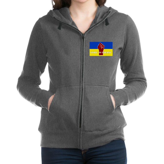 CafePress - Glory To Ukraine Sweatshirt - Women's Zip Hoodie