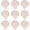 Nude, variant on 9 count Triangle Puffs, Makeup Puff for Loose Beauty Makeup Tool