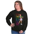 thumbnail image 3 of XOMG POP Neon Logo Bella Cartoon Women Plus Size Sweatshirt Brisco Brands 2X, 3 of 5