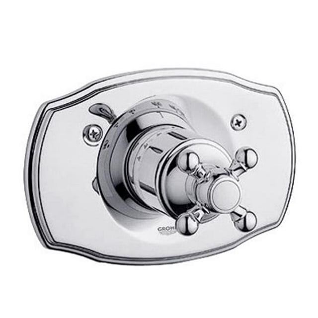 Grohe 19615000 Geneva Thermostat avec Poignée Croisée - Chrome Starlight