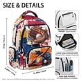 thumbnail image 7 of Uorisanigo Retro Baseball Kids Backpack for School Boys Daily Casual Large Capacity Schoolbag with Front Zipper Pocket and Padded Back Support, 7 of 7
